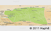Physical Panoramic Map of Gourma-Rharous, satellite outside
