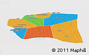 Political Panoramic Map of Gourma-Rharous, cropped outside