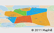 Political Panoramic Map of Gourma-Rharous, lighten