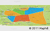 Political Panoramic Map of Gourma-Rharous, physical outside