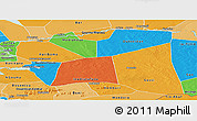 Political Panoramic Map of Gourma-Rharous, political shades outside