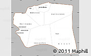 Gray Simple Map of Gourma-Rharous, cropped outside