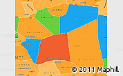 Political Simple Map of Gourma-Rharous, political shades outside