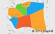 Political Simple Map of Gourma-Rharous, single color outside, borders and labels