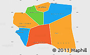 Political Simple Map of Gourma-Rharous, single color outside
