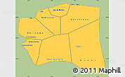 Savanna Style Simple Map of Gourma-Rharous, single color outside