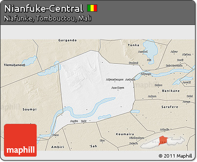 Classic Style 3D Map of Nianfuke-Central