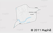 Silver Style 3D Map of Nianfuke-Central, single color outside