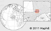 Blank Location Map of Nianfuke-Central, highlighted country, highlighted parent region
