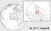 Blank Location Map of Nianfuke-Central, highlighted parent region, highlighted grandparent region, within the entire country