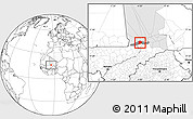 Blank Location Map of Nianfuke-Central, highlighted parent region, highlighted grandparent region