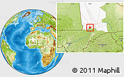 Physical Location Map of Nianfuke-Central, highlighted grandparent region