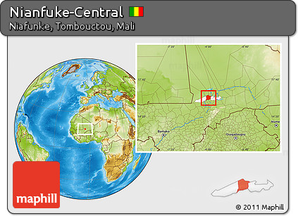 Physical Location Map of Nianfuke-Central, highlighted parent region