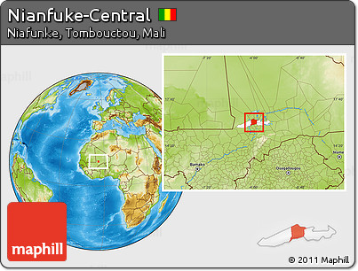 Physical Location Map of Nianfuke-Central, highlighted parent region