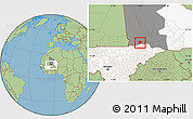 Savanna Style Location Map of Nianfuke-Central, highlighted country, highlighted grandparent region