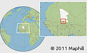 Savanna Style Location Map of Nianfuke-Central, highlighted parent region, highlighted grandparent region, within the entire country