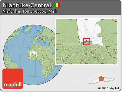 Savanna Style Location Map of Nianfuke-Central, highlighted parent region, highlighted grandparent region