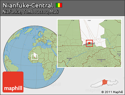 Savanna Style Location Map of Nianfuke-Central, highlighted parent region, highlighted grandparent region