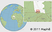 Savanna Style Location Map of Nianfuke-Central, highlighted parent region, highlighted grandparent region