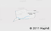 Silver Style Panoramic Map of Nianfuke-Central, single color outside