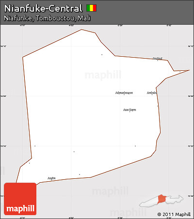 Classic Style Simple Map of Nianfuke-Central, cropped outside