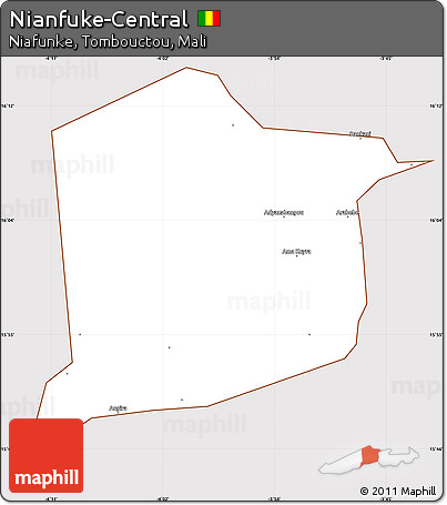Classic Style Simple Map of Nianfuke-Central, cropped outside
