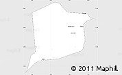 Silver Style Simple Map of Nianfuke-Central, single color outside