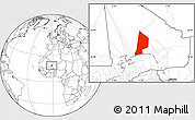Blank Location Map of Ber