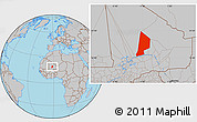 Gray Location Map of Ber