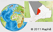 Physical Location Map of Ber, highlighted country, highlighted parent region