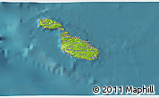 Physical 3D Map of Malta, satellite outside