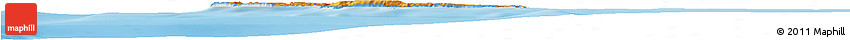 Political Horizon Map of Malta, single color outside