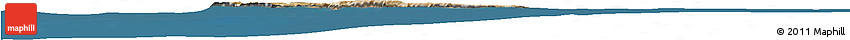 Satellite Horizon Map of Malta, desaturated, land only