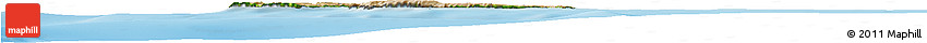 Satellite Horizon Map of Malta, physical outside