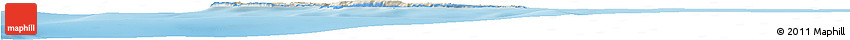 Shaded Relief Horizon Map of Malta, political shades outside, shaded relief sea