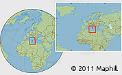Savanna Style Location Map of Malta, within the entire continent