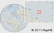 Savanna Style Location Map of Malta, lighten, semi-desaturated