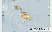 Satellite Map of Malta, lighten