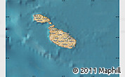 Satellite Map of Malta, political outside, satellite sea