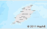 Political Shades 3D Map of Isle of Man, single color outside, bathymetry sea