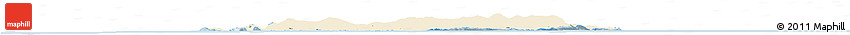 Classic Style Horizon Map of Isle of Man, single color outside