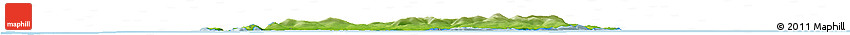Physical Horizon Map of Isle of Man, political outside