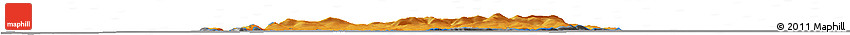 Political Horizon Map of Isle of Man, darken, desaturated