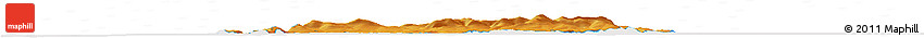 Political Shades Horizon Map of Isle of Man, cropped outside