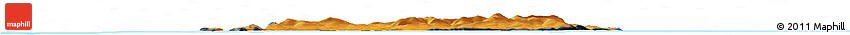Political Shades Horizon Map of Isle of Man, darken, land only