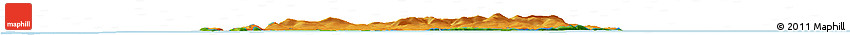 Political Shades Horizon Map of Isle of Man, physical outside