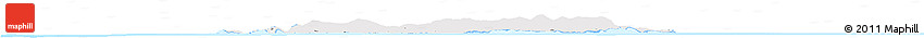 Political Shades Horizon Map of Isle of Man, single color outside, bathymetry sea