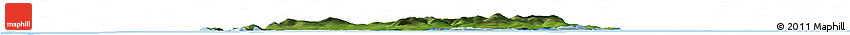 Satellite Horizon Map of Isle of Man, political outside