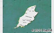 Political Map of Isle of Man, single color outside, satellite sea
