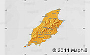 Political Shades Map of Isle of Man, lighten, desaturated
